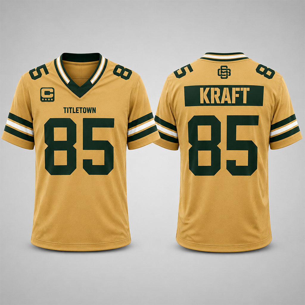 Green Bay Packers X Rivalries Uniform 2026 Jersey #85 Kraft Jersey Packers Merch Fan Gifts - Merchluma