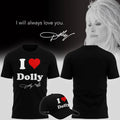 Dolly Parton I Will Always Love You I Heart Dolly Graphic T-Shirt RIP Dolly Parton Merch - Merchluma