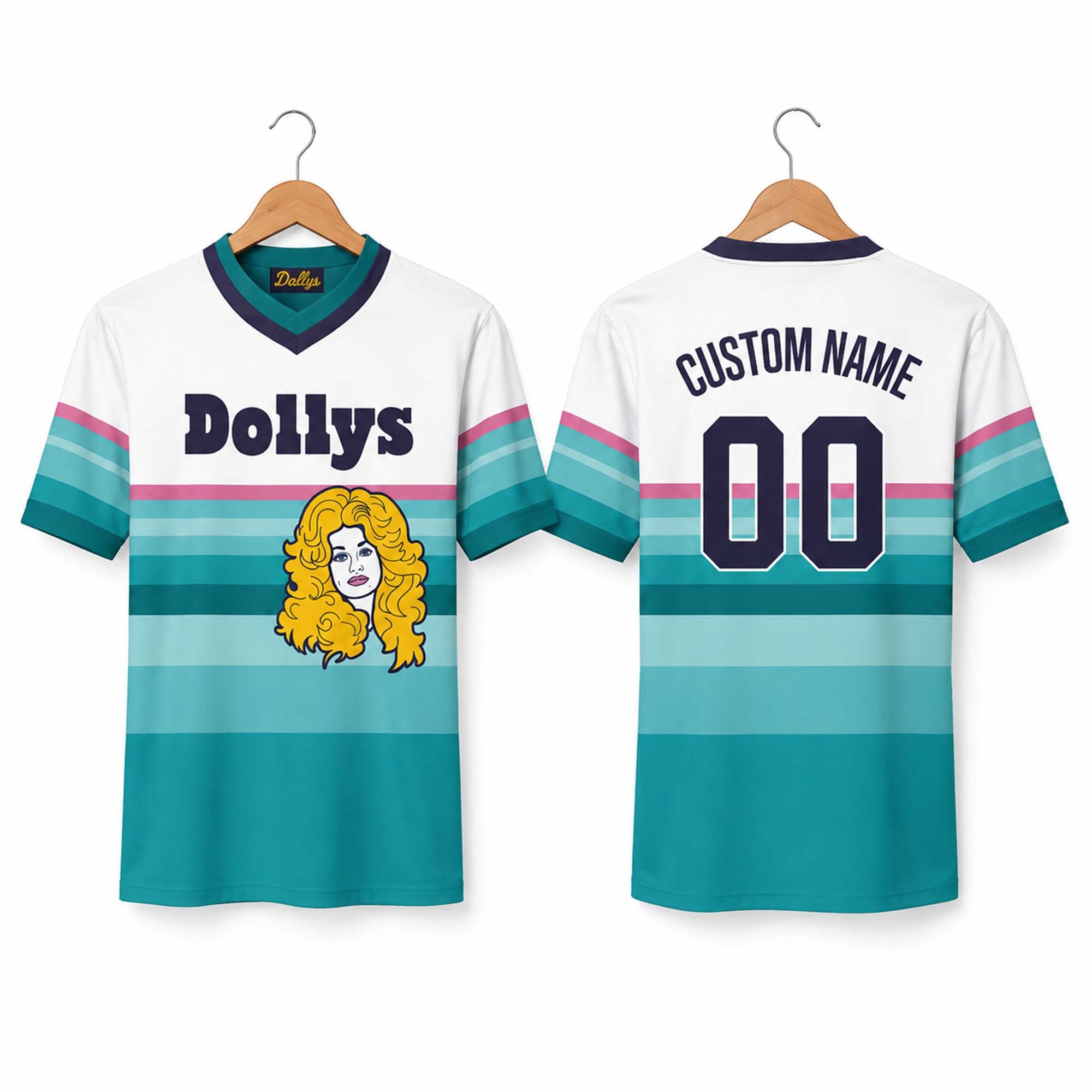 Personalized Dolly Parton DOLLY'S Retro Sunset Jersey RIP Dolly Parton Memorial Gifts - Merchluma