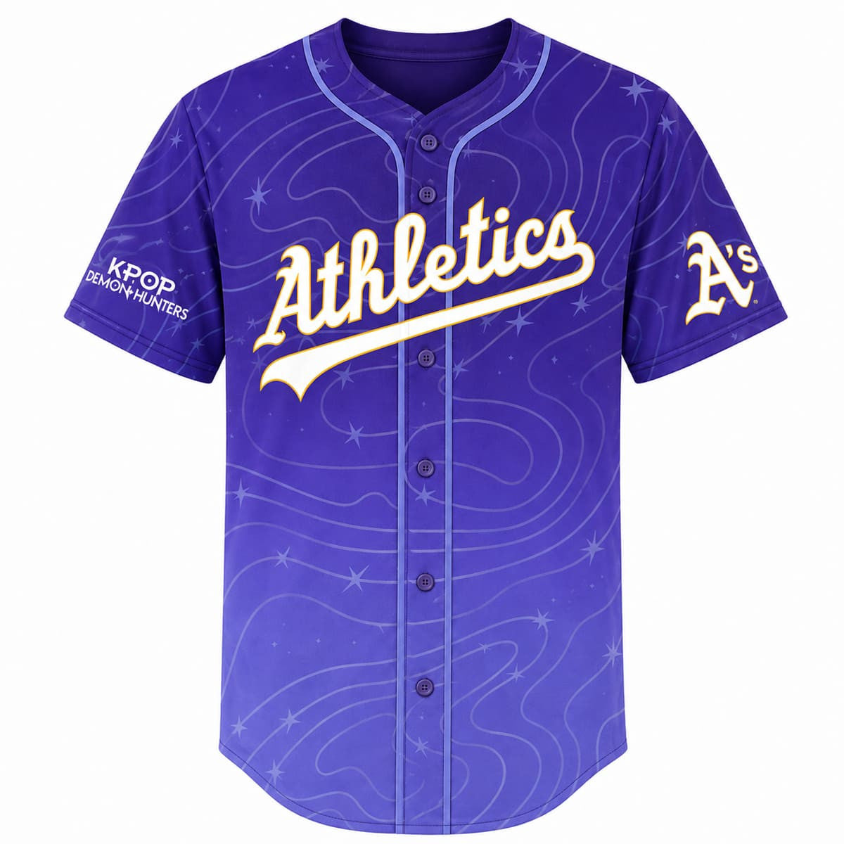 2026 Athletics KPop Demon Hunters Night Jersey Athletics Merch Gift Ideas For Sisters - Merchluma