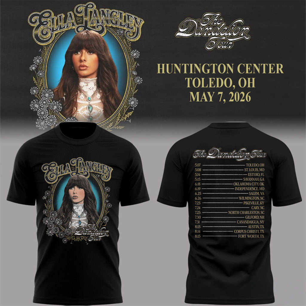 Ella Langley Dandelion Tour 2026 Concert Dates Stage T-Shirt Ella Langley Merch Gift For Fan - Merchluma