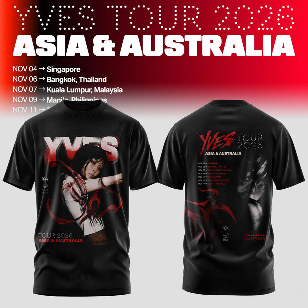 Yves Merch LOONA Yves Tour 2026 Asia And Australia Shirt Black Gifts For Music Enthusiasts - Merchluma