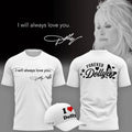 Dolly Parton I Will Always Love You I Heart Dolly Graphic T-Shirt Dolly Parton Memorial Shirt - Merchluma