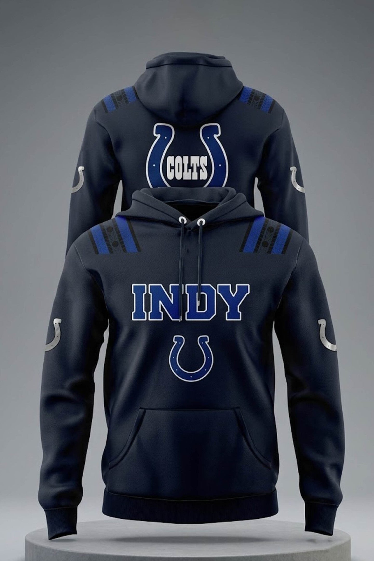 Indianapolis Colts Merch 2026 Rivalries Anvil Strike Graphic Hoodie Gifts For Football Fan - Merchluma