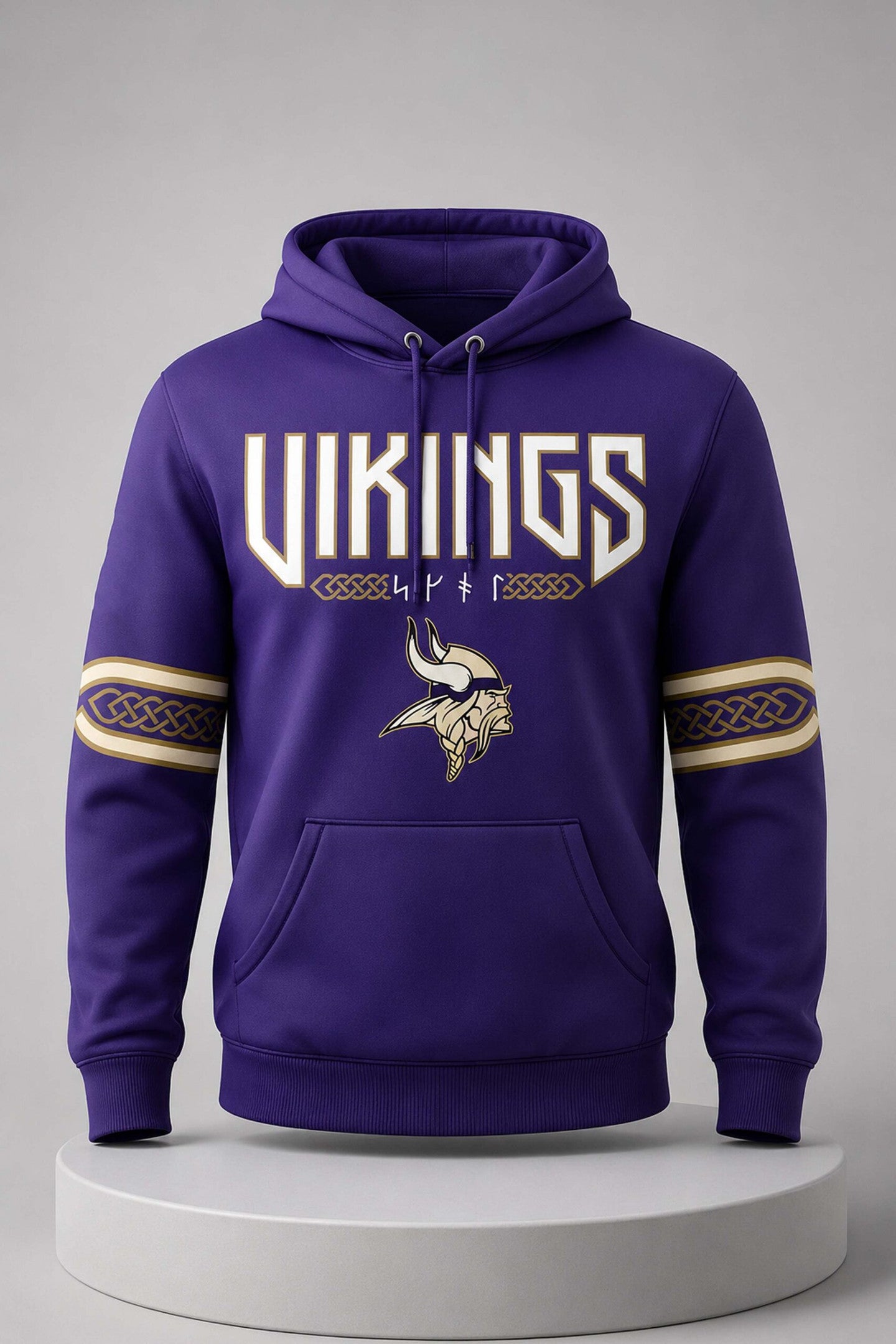 Minnesota Vikings Merch 2026 Rivalries Norse Pattern Hoodie Gift For Football Lovers - Merchluma
