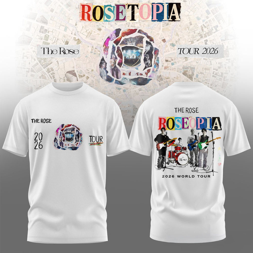 The Rose Rosetopia World Tour 2026 Cosmic Story T-Shirt The Rose Merch Gifts For Music Lovers - Merchluma