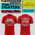 Foo Fighters Take Cover Tour 2026 Washington DC Nationals Park Shirt Red Foo Fighters Merch - Merchluma