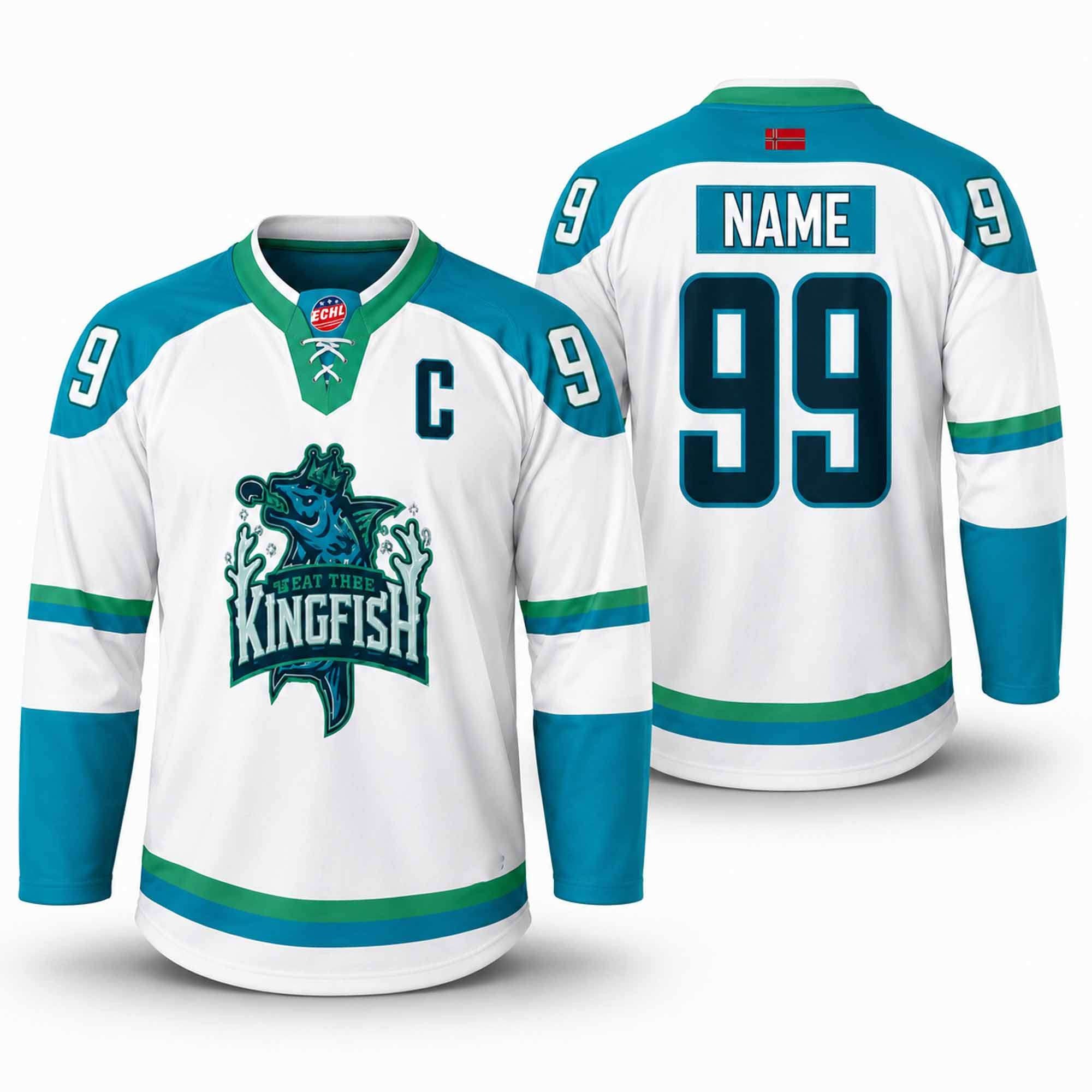 Personalized 2026 Baton Rouge Kingfish Away Hockey Jersey Baton Rouge Kingfish Merch Fan Gifts - Merchluma