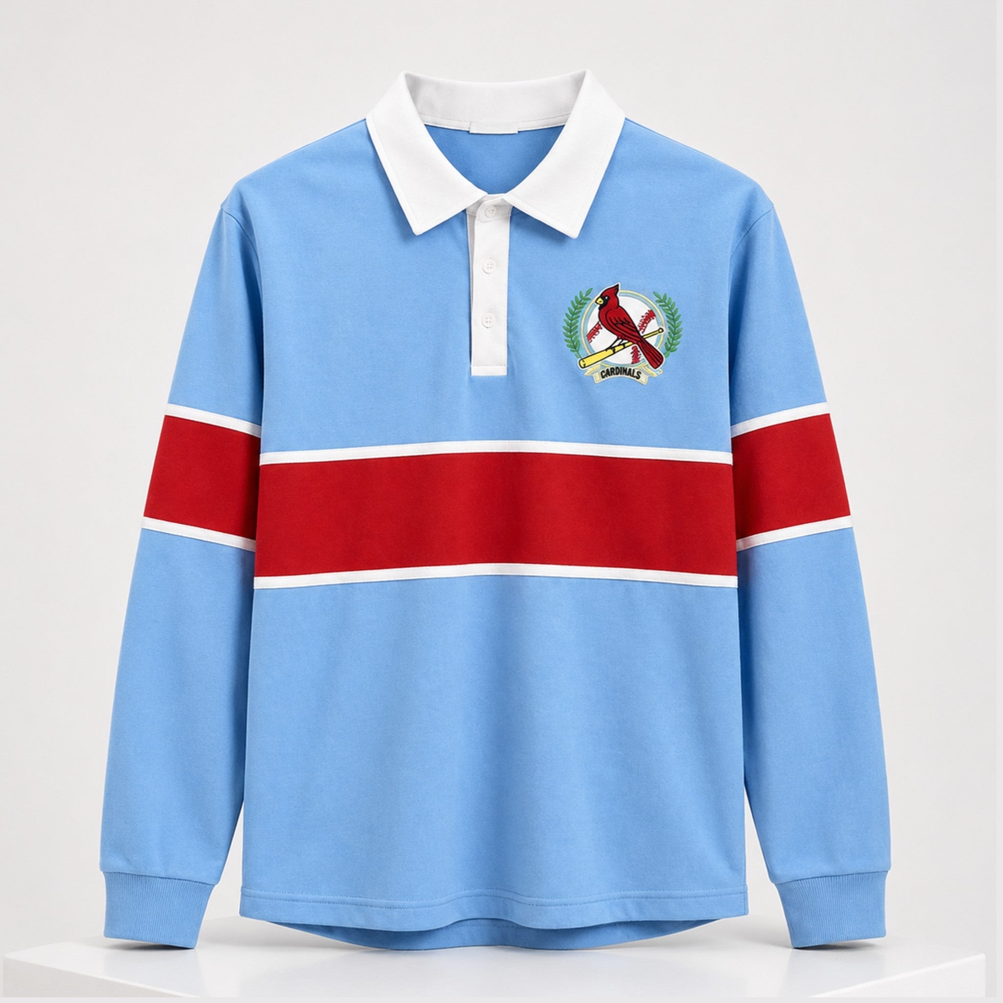 Cardinals College Night Long Sleeve Polo Shirt 2026 St Louis Cardinals Merch Baseball Fan Gift - Merchluma