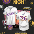 LA Sparks X Los Angeles Dodgers Night Cobranded Baseball Jersey Fan Merch Game Day Gifts - Merchluma