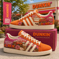 Dunkin' Donuts Merch America Runs On Dunkin Shoes Sneaker Coffee Lover Gift For Her - Merchluma