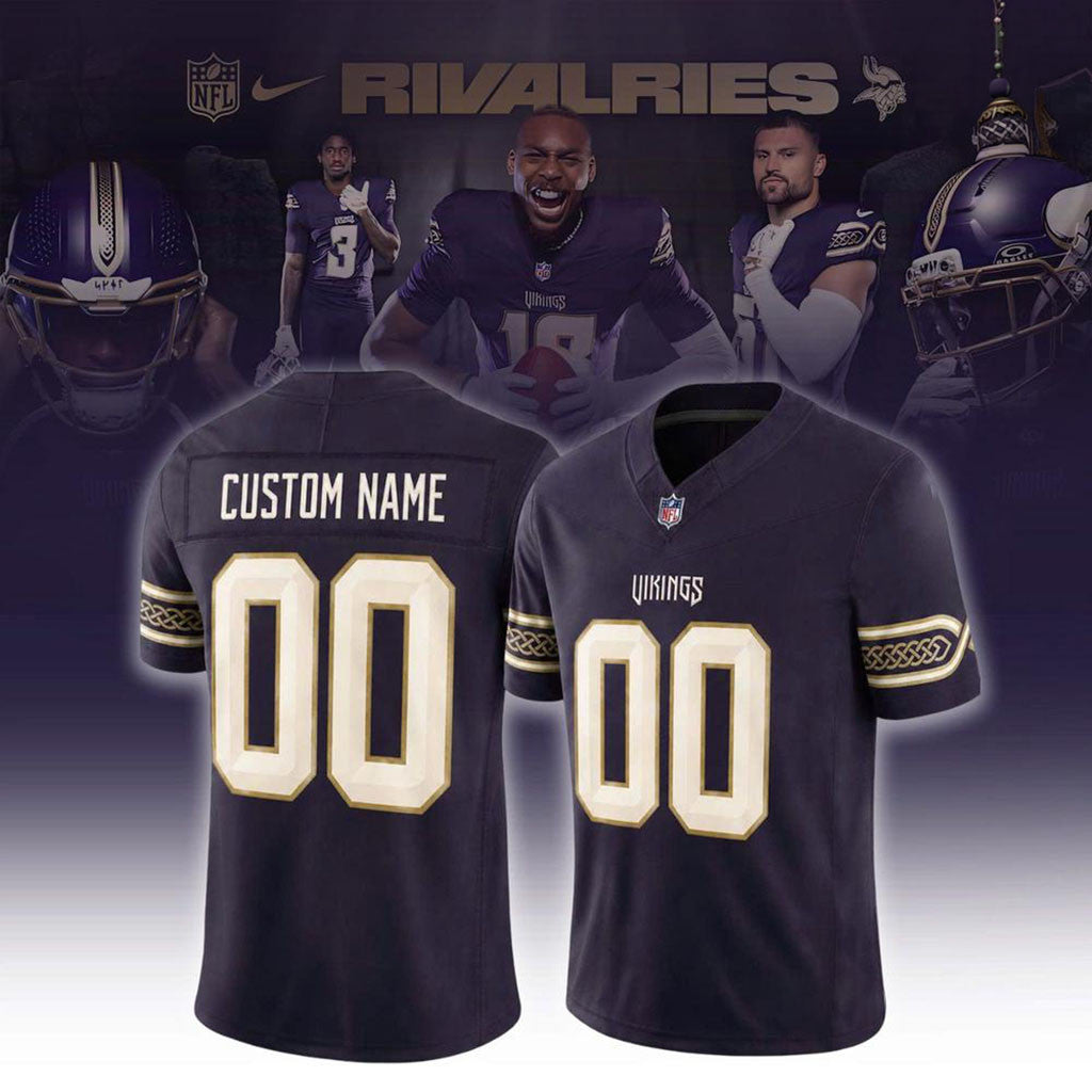 Personalized Minnesota Vikings Rivalries Jersey 2026 Norse Pattern Jersey MN Vikings Merch - Merchluma