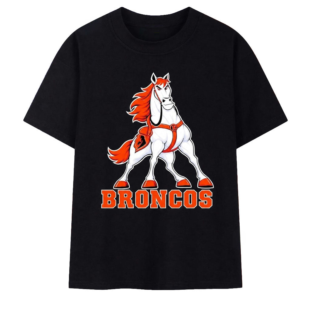 Denver Broncos Mascot Logo Football T-Shirt Maximus Shirt Disney X NFL Collab Merch Fan Gifts - Merchluma