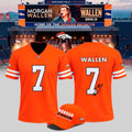 Morgan Wallen X Denver Broncos Orange Football Jersey Signed Morgan Wallen Tour Merch 2026 - Merchluma