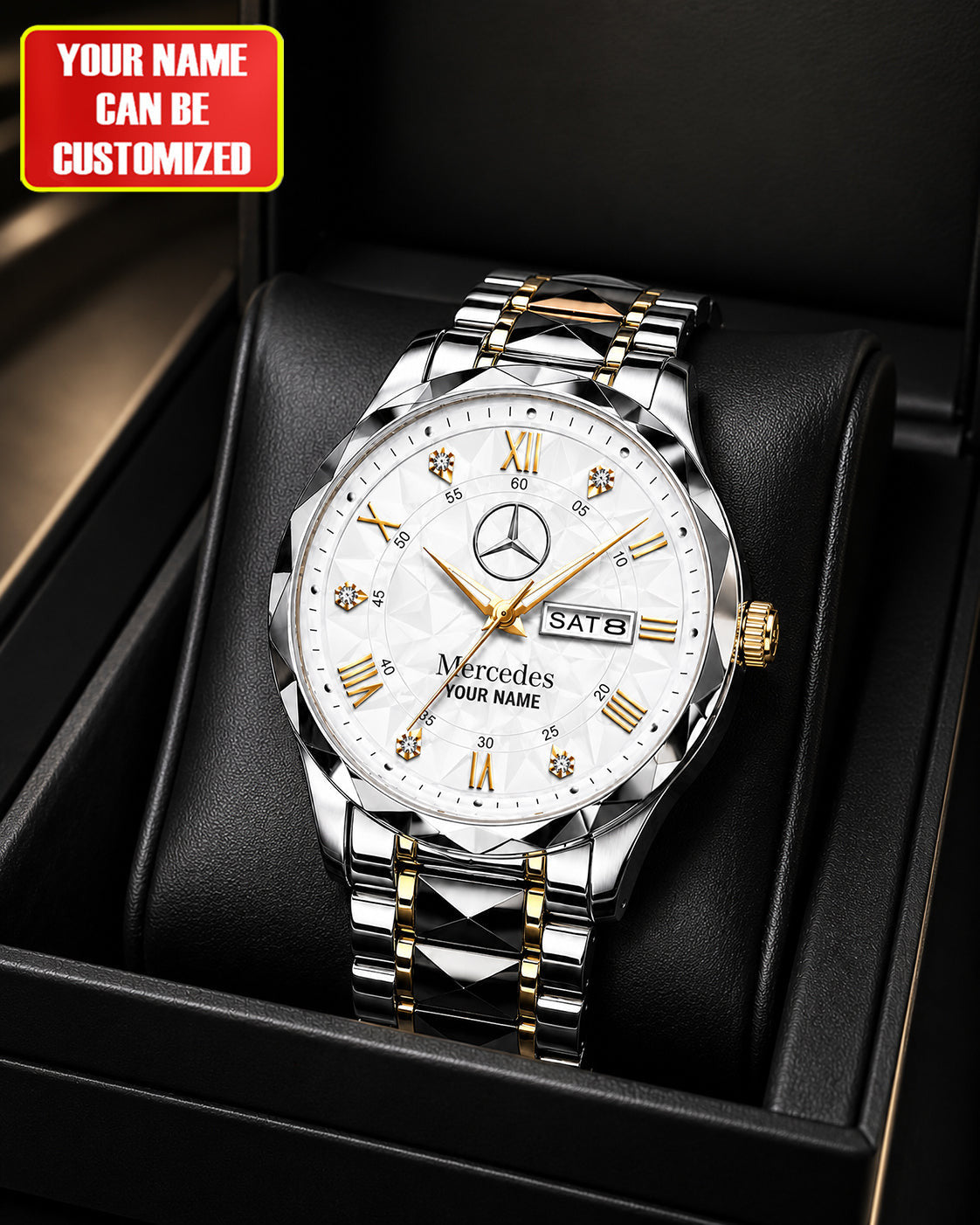 Personalized Merc Sapphire Premium Luxury Charley Watch Present For Car Lovers - Merchluma