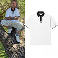 Justin Bieber Oakley Icon Golf White Black Polo Shirt Justin Bieber Merch Gifts For Music Fans - Merchluma