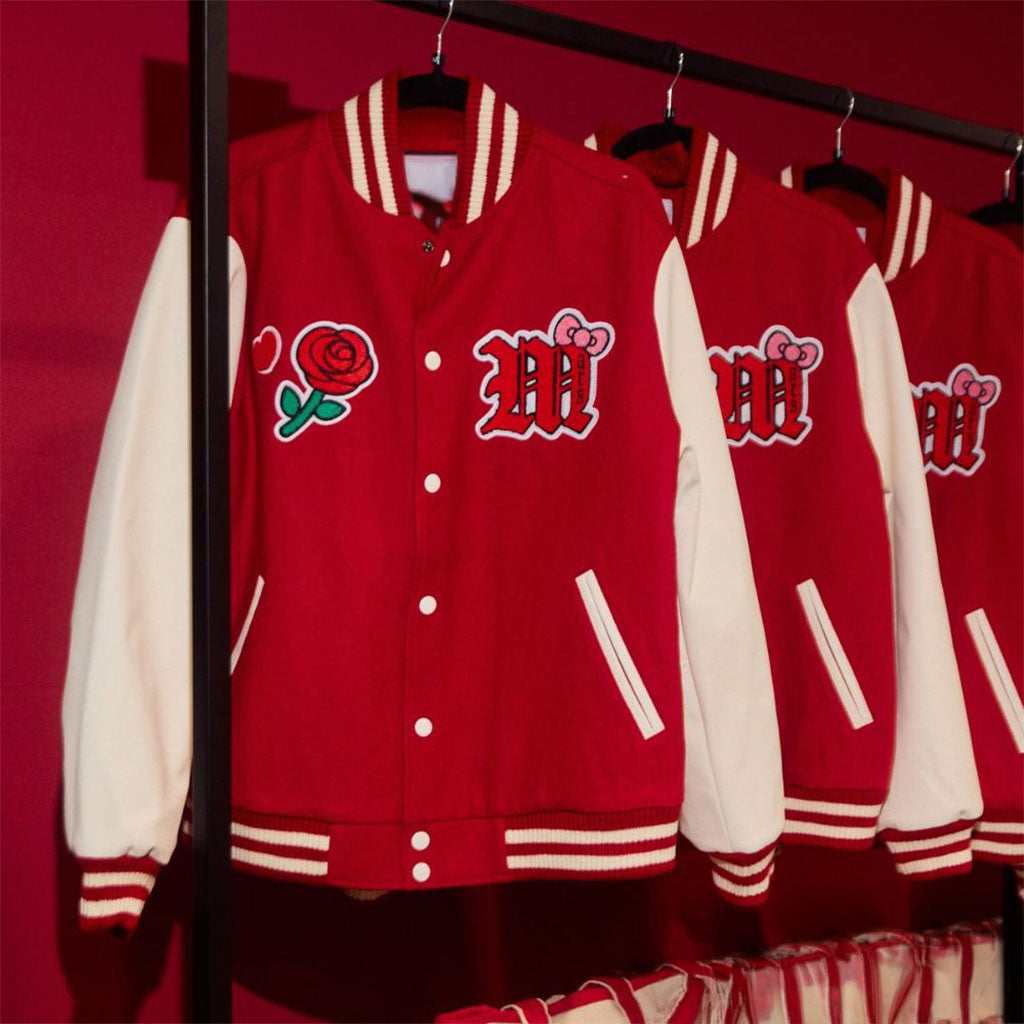 Bruno Mars Hello Kitty Romantic Tour Red Bomber Jacket Bruno Mars Merch 2026 Gift For Fans - Merchluma