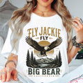 Fly Jackie Fly Big Bear California T-Shirt Bald Eagle Memorial Shirt Jackie Big Bear Merch - Merchluma