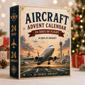 Aircraft Advent Calendar 24 Days Of Flight Countdown Box Christmas Gift For Son - Merchluma