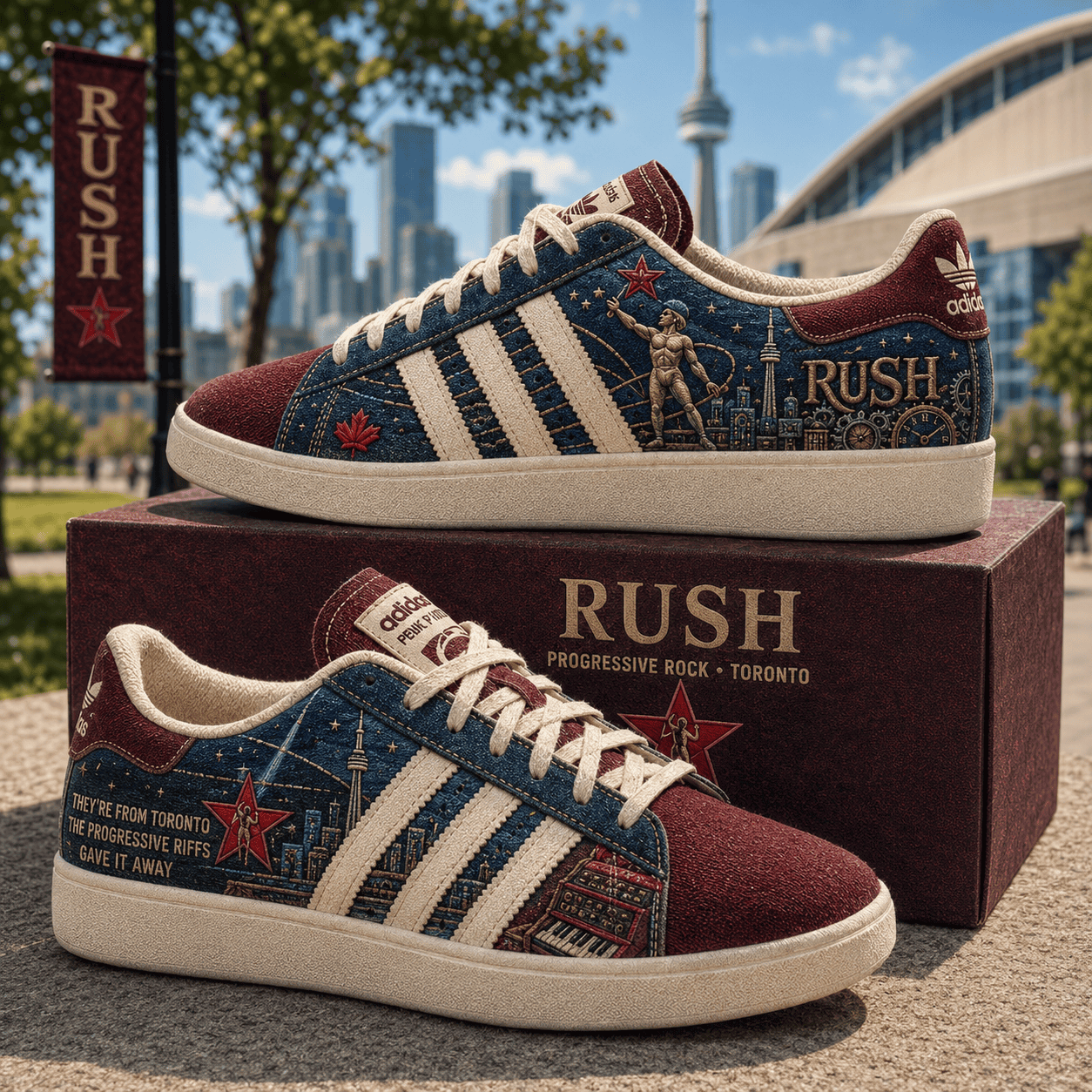 RUSH They're From Toronto The Progressive Riffs Shoes RUSH Band Merch Gift For Music Lovers - Merchluma