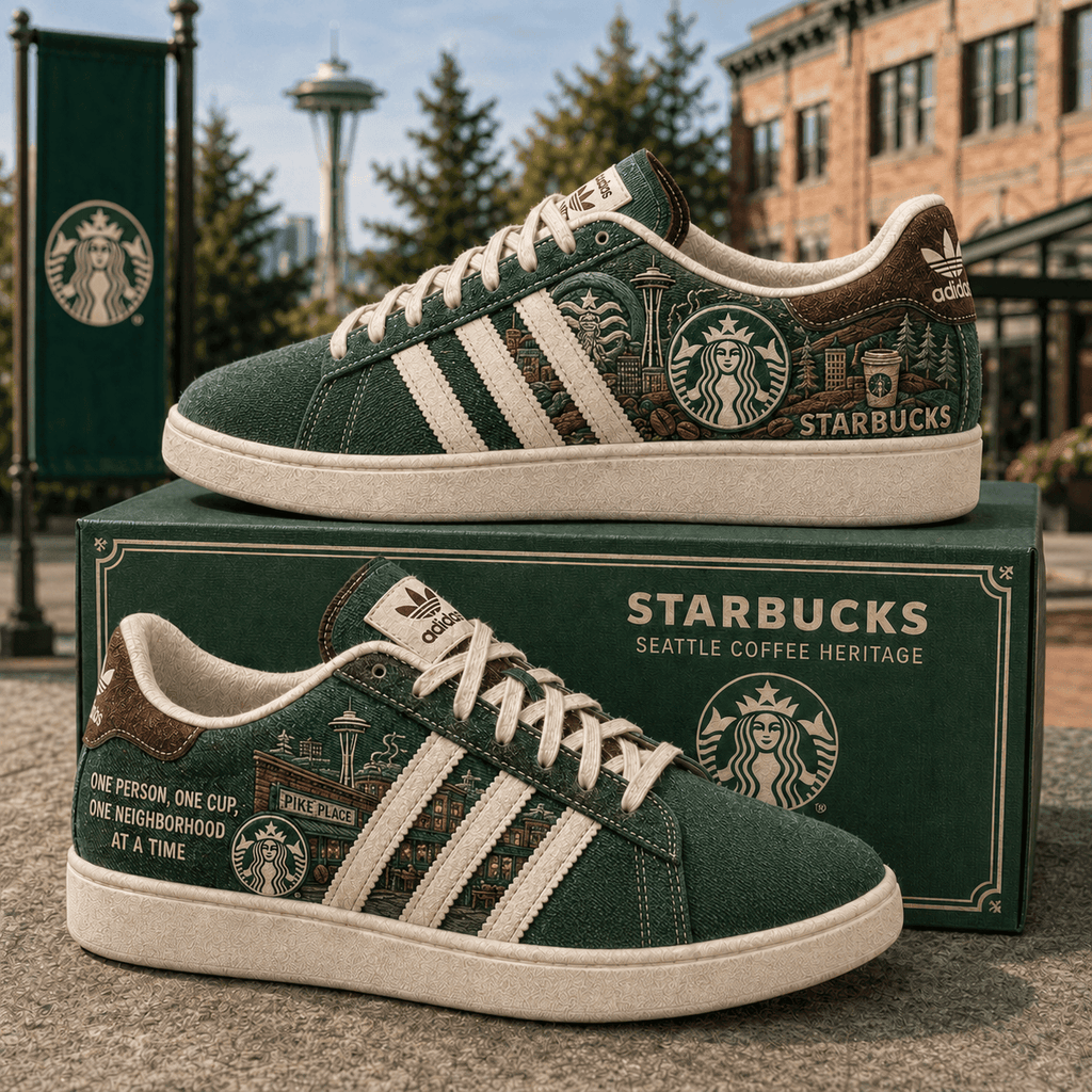 Starbucks One Person One Cup One Neighborhood At A Time Shoes Starbucks Merch Coffee Lover Gift - Merchluma