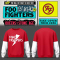 Foo Fighters Take Cover Tour Merch 2026 Lightning Bolt Logo Sweatshirt Gift For Fans - Merchluma