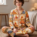 Personalized Winnie The Pooh A Soft Autumn Pajama Set Cute Fall Outfits Gift For Daughters - Merchluma