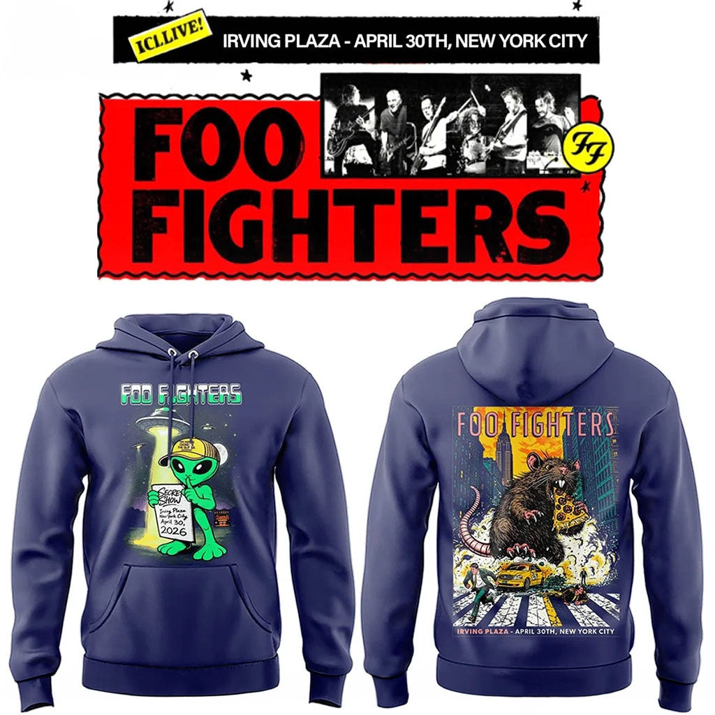 Foo Fighters Merch 2026 FF Secret Show At Irving Plaza NYC Hoodie Present For Rock Band Fans - Merchluma