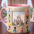 Personalized Disney Princess Mug Castle Coffee Cup Birthday Gift For Daughters - Merchluma