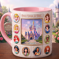 Personalized Magic Kingdom Princess Mug Once Upon A Time Coffee Cup Daughters Gifts - Merchluma