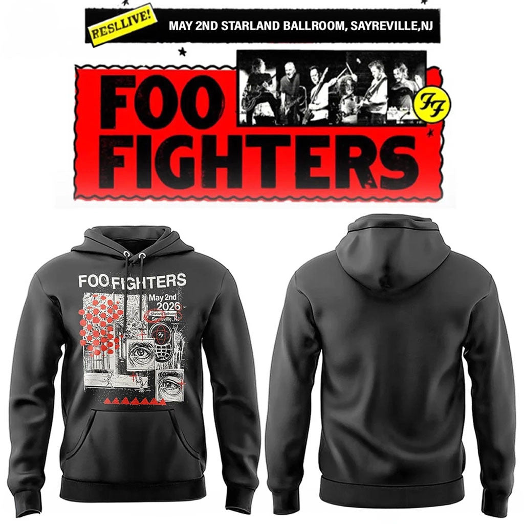 Foo Fighters Merch 2026 FF Secret Show At Starland Ballroom Hoodie Presents For Rock Lovers - Merchluma