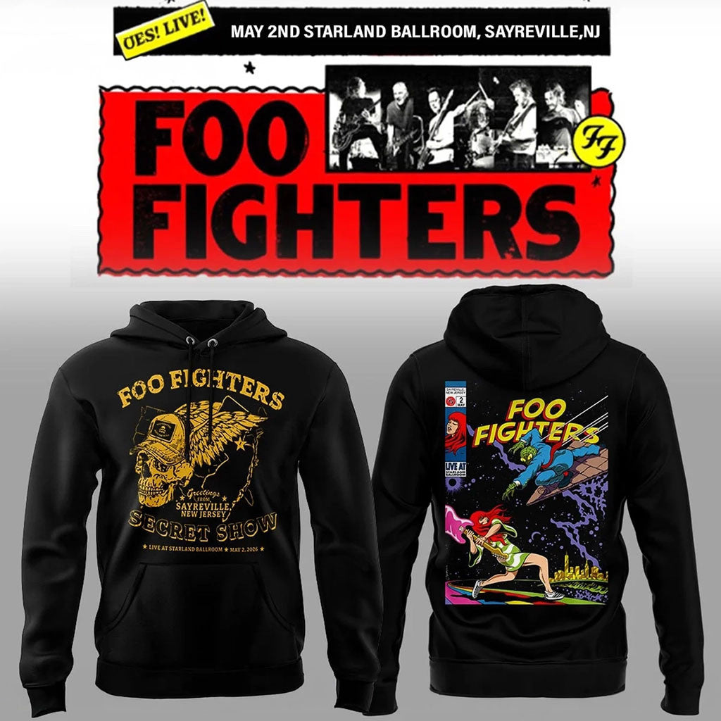 Foo Fighters Merch 2026 FF Secret Show At Starland Ballroom Hoodie Rock Band Merch Gift For Fan - Merchluma