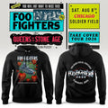 Foo Fighters Merch 2026 Take Cover Tour Chicago IL Hoodie Foo Fighters Concert Merch Black - Merchluma