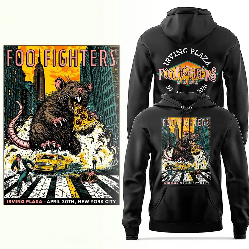 Foo Fighters Merch FF Secret Show At Irving Plaza NYC Hoodie Present For Rock Band Fans - Merchluma