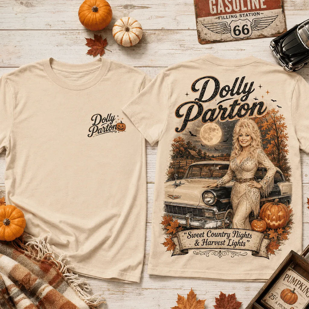 Dolly Parton Sweet Country Nights And Harvest Lights T-Shirt Dolly Parton Memorial Merch - Merchluma