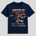 Caleb Williams I Survived The Preseason 2025 The Net Drill 2026 The Incompletion Shirt Fan Merch - Merchluma