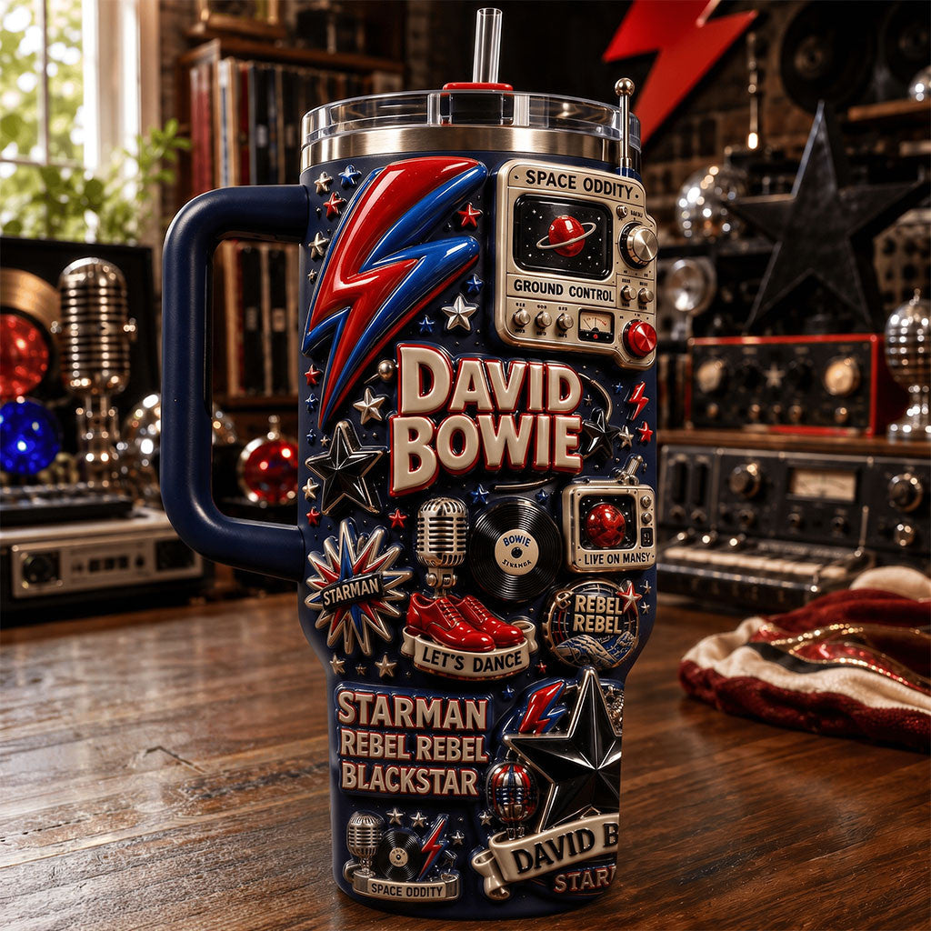 David Bowie Starman Rebel Rebel Blackstar Tumbler David Bowie Merch Gift For Music Lovers - Merchluma