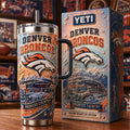 Denver Broncos Empower Field At Mile High Tumbler Denver Broncos Merch Football Fan Gifts - Merchluma