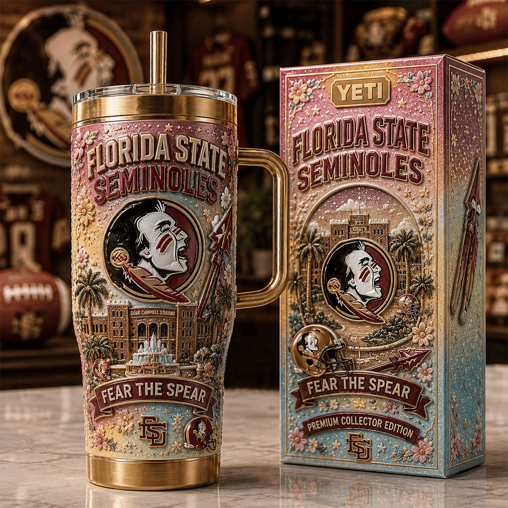 Florida State Seminoles Fear The Spear Tumbler Seminoles Merch 2026 Gift For Football Lovers - Merchluma