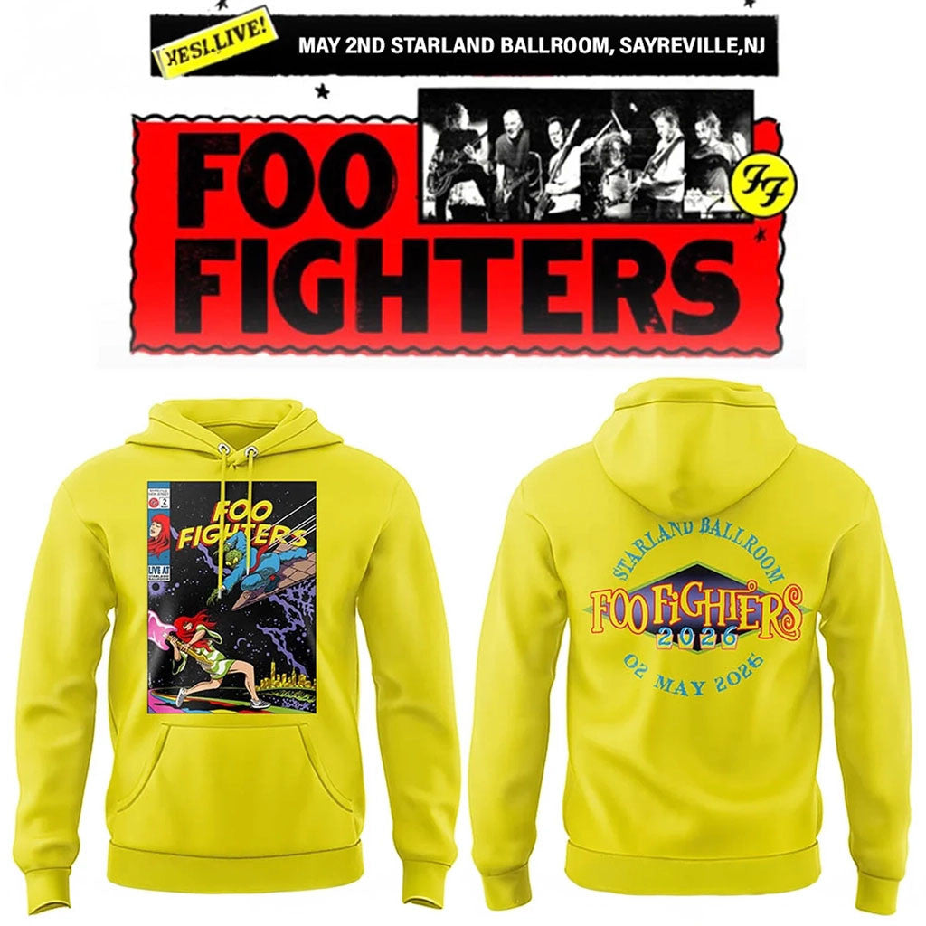 Foo Fighters Merch FF Secret Show At Starland Ballroom 02 May 2026 Hoodie Rock Band Fan Gear - Merchluma