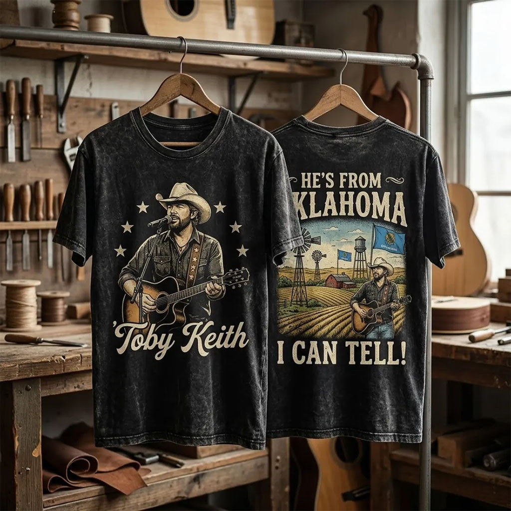 Toby Keith Oklahoma Heritage T-Shirt Toby Keith Merch Best Gifts For Music Lovers - Merchluma