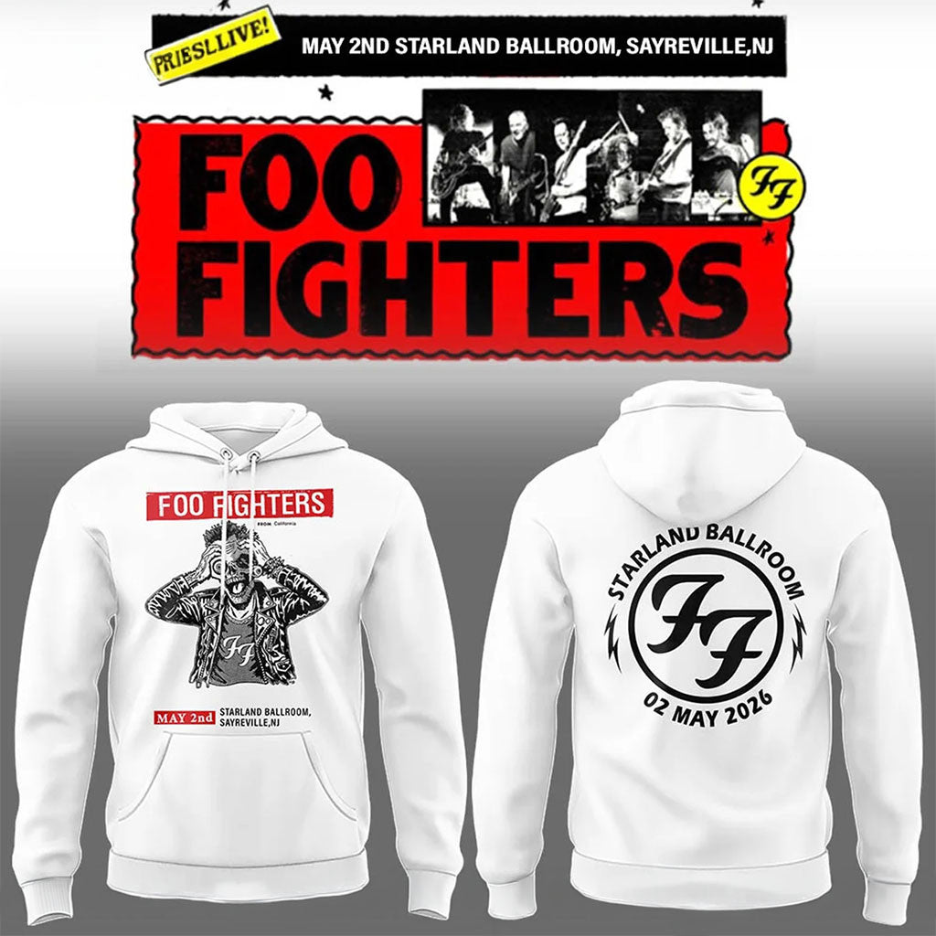 Foo Fighters Merch FF Secret Show At Starland Ballroom NJ Hoodie Cool Gifts For Rock Lovers - Merchluma