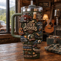 Luke Combs Country Music Tumbler Beer Never Broke My Heart Travel Cup Luke Combs Merch 2026 - Merchluma