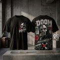 MF DOOM Masked Villain Hip Hop Black T-Shirt Underground Icon Shirt MF DOOM Merch Dudes Gifts - Merchluma