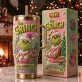 The Grinch I'm Not A Morning Person Tumbler The Grinch Merch Christmas Gift For Friends - Merchluma