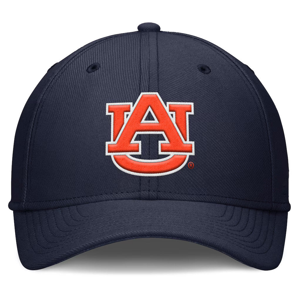 Auburn Tigers Merch 2026 Auburn Tigers Rise SwooshFlex Hat Navy Best Gifts For Boyfriend - Merchluma