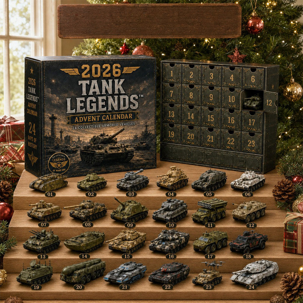 2026 Tank Legends Advent Calendar 24 Day Of History Christmas Countdown Box Best Xmas Gift - Merchluma