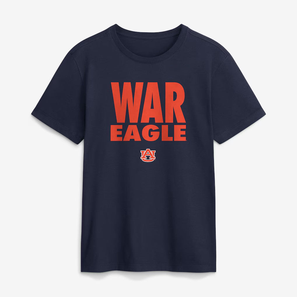 Auburn Tigers Merch 2026 Auburn Tigers Sideline Slogan T-Shirt War Eagle Shirt Navy Fan Gear - Merchluma