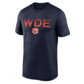 Auburn Tigers Merch 2026 Auburn Tigers Primetime Legend Kinetic Mantra T-Shirt Navy WDE Shirt - Merchluma