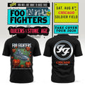 Foo Fighters Merch 2026 Take Cover Tour Chicago IL T-Shirt Black FF Concert Merch Fan Gear - Merchluma